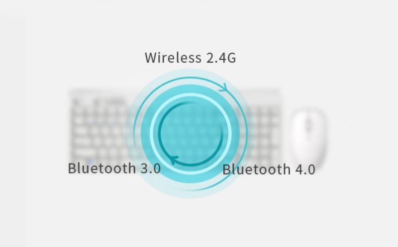 Rapoo 8050M Bluetooth 3.0, 4.0 and 2.4G