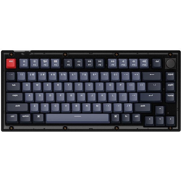 Keychron V1 Gaming-Tastatur Knob Hot-Swappable Red Switch Keychron V1 Gaming-Tastatur Knob Hot-Swappable Red Switch