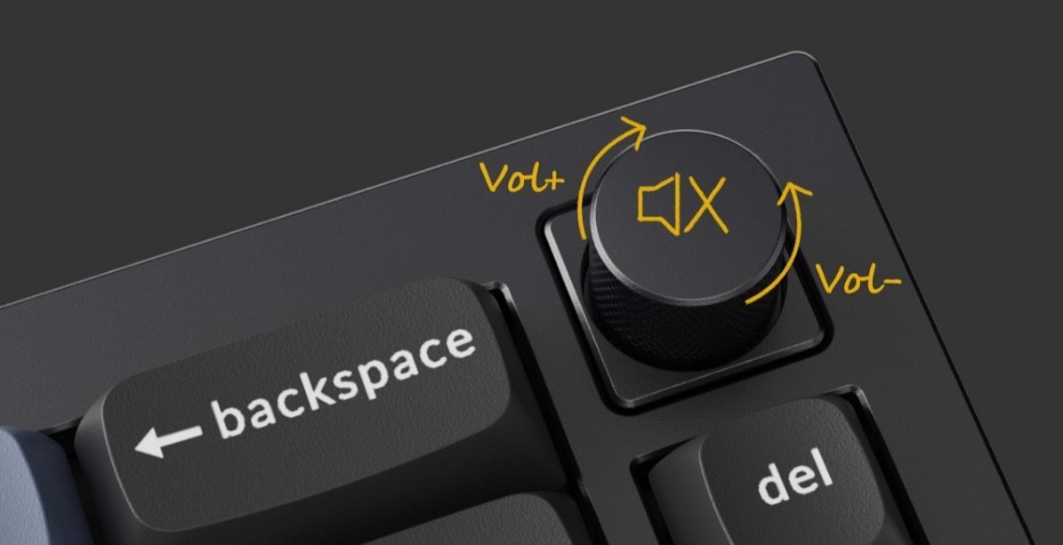 Keychron V1 Gaming-Tastatur Knob Hot-Swappable Red Switch Keychron V1 Gaming-Tastatur Knob Hot-Swappable Red Switch