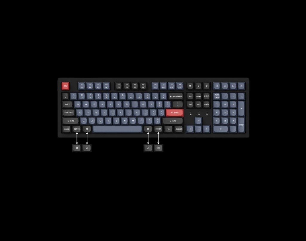 Herná klávesnica Keychron K10 Pre RGB Backlight Red Switch - Black - Special Color - US