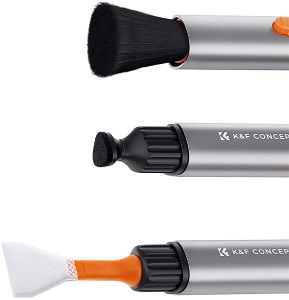 Štetec na optiku K&F Concept čistiace pero 3v1 na APS-C čip
