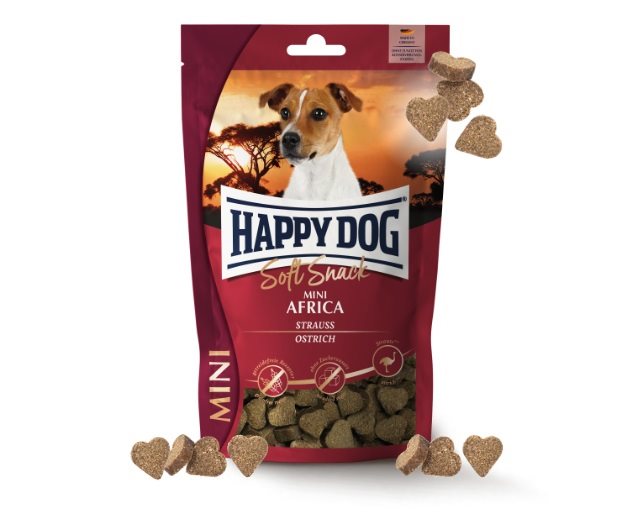 Maškrty pre psov Happy Dog Soft Snack Mini Africa