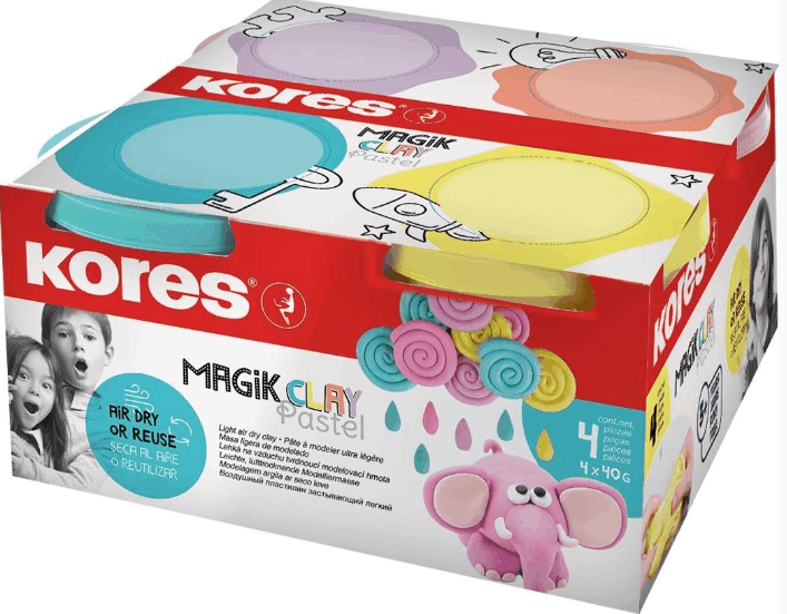 Knetmasse KORES MAGIK CLAY PASTEL