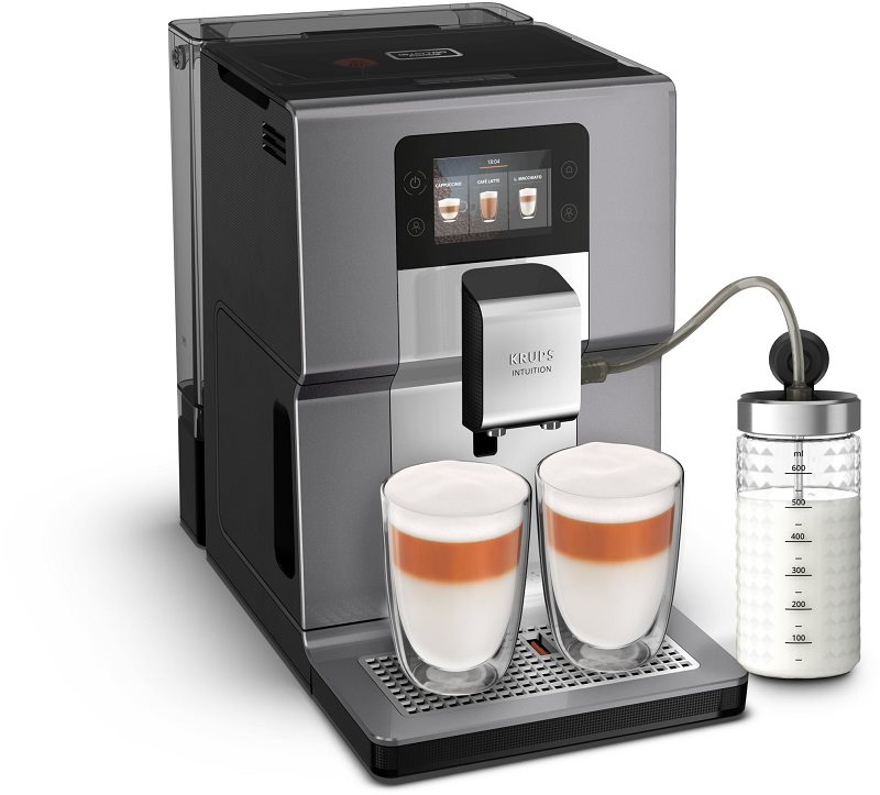 Automatický kávovar Krups EA875E10 Intuition Preference+ Chrome