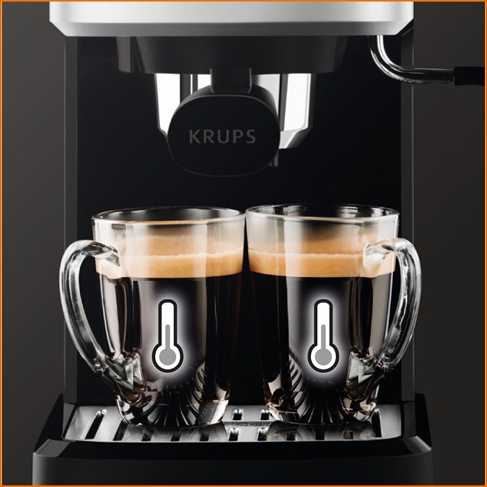 Kávovar pákový KRUPS XP344010 Espresso Calvi Meca