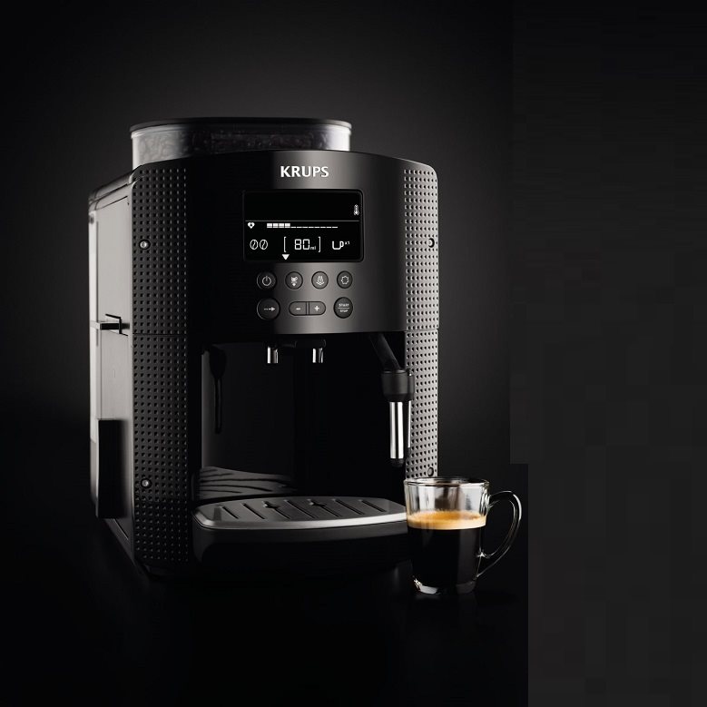 Plnoautomatický kávovar KRUPS Espresseria Auto Pisa Black EA815070