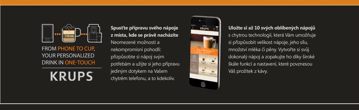 Tailor the drink to your needs KRUPS mobile app