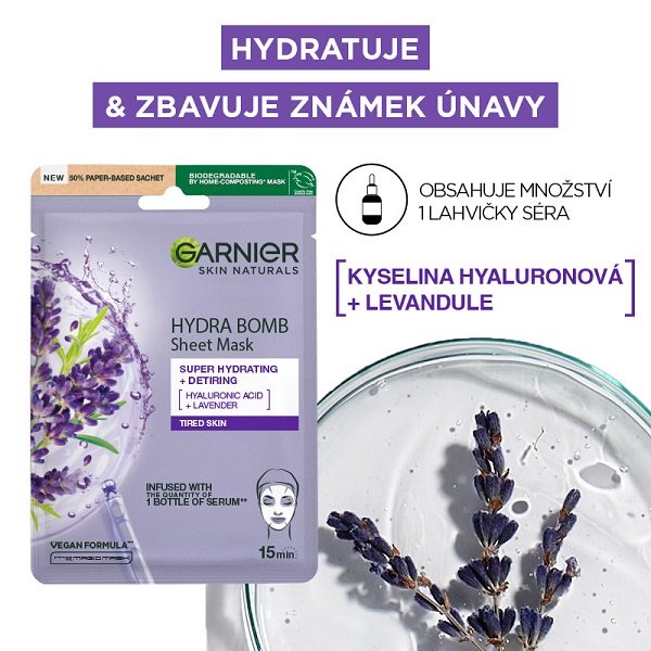 GARNIER Skin Naturals Hydra bomb Sheet Mask Sakura