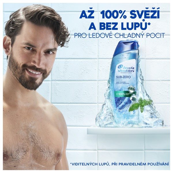 Šampon pro muže HEAD&SHOULDERS Deep Cleanse Sub Zero Feel Šampon pro muže HEAD&SHOULDERS Deep Cleanse Sub Zero Feel