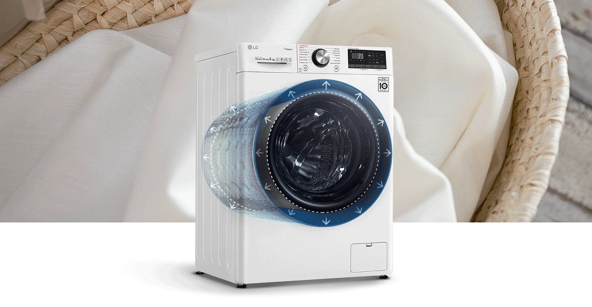 Parná práčka spredu plnená LG FA49V5VW1W