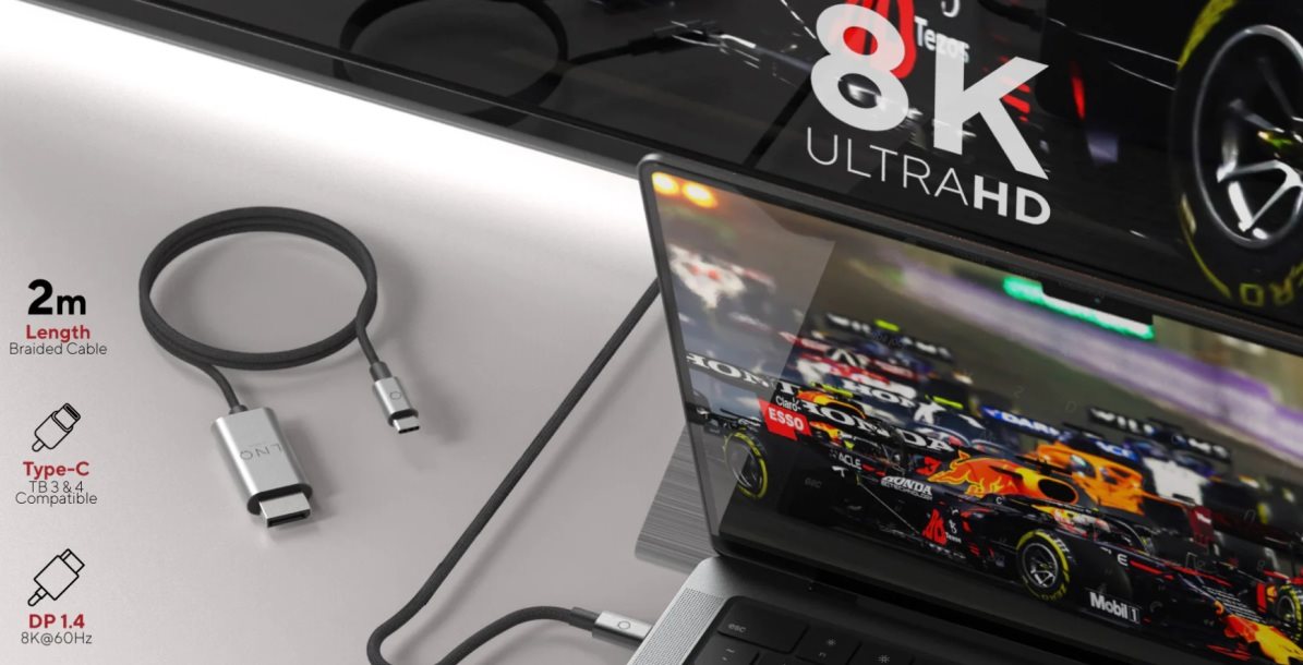 LINQ 8K/60Hz USB-C to DisplayPort Pro Cable