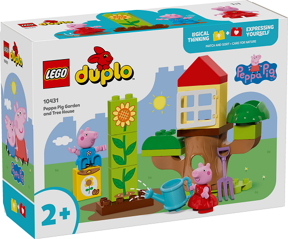 Stavebnica LEGO® DUPLO® 10431 Prasiatko Peppa – záhrada a dom na strome