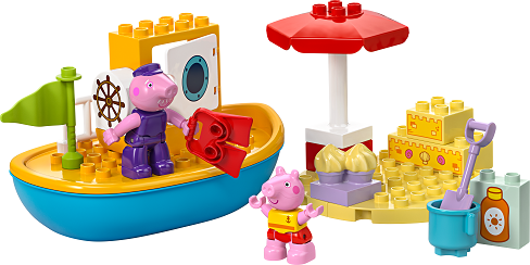 Stavebnica LEGO® DUPLO® 10432 Prasiatko Peppa a výlet na loďke