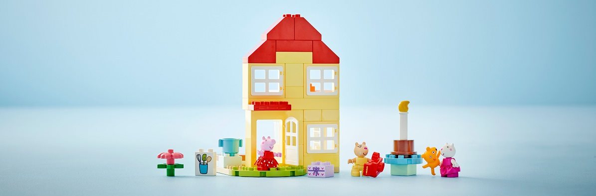 Stavebnica LEGO® DUPLO® 10433 Prasiatko Peppa a narodeninový dom