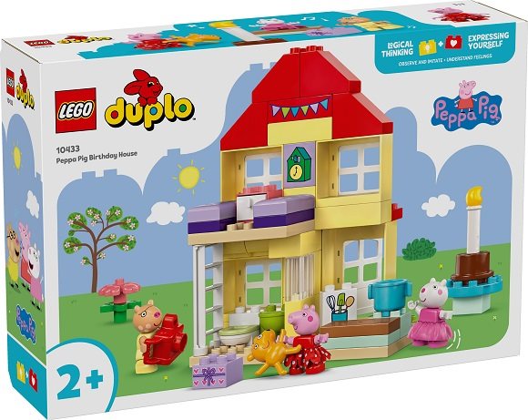 Stavebnica LEGO® DUPLO® 10433 Prasiatko Peppa a narodeninový dom