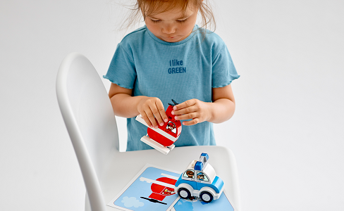 LEGO DUPLO My First 10957 Firefighting helicopter and police car