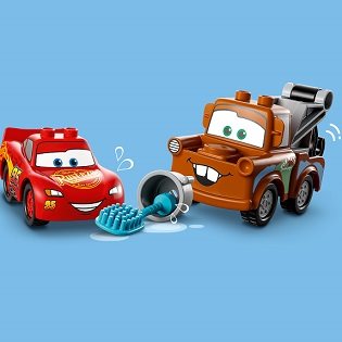 LEGO® DUPLO® - Disney 10996 At the car wash with Lightning McQueen and Peanuts