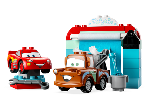Stavebnica LEGO® DUPLO® Disney 10996 V umyvárke s Bleskovým McQueenom a Materom
