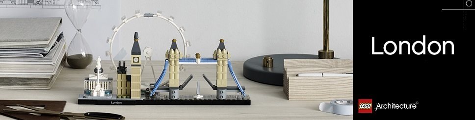 London Big Ben, Tower Bridge, Londres, Lego Architecture, 21034 Plastique
