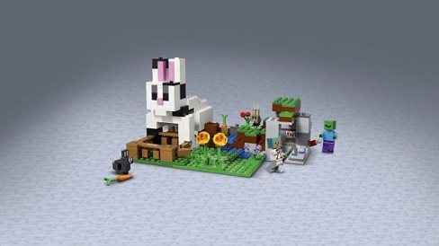  LEGO Minecraft The Rabbit Ranch House Farm Set, 21181