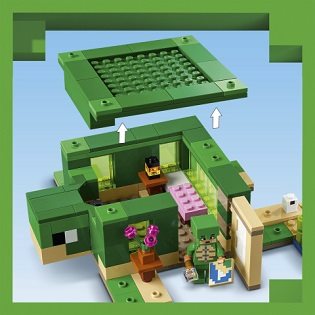 Stavebnica LEGO® Minecraft® 21254 Korytnačí domček na pláži 