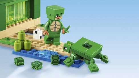 Stavebnica LEGO® Minecraft® 21254 Korytnačí domček na pláži 