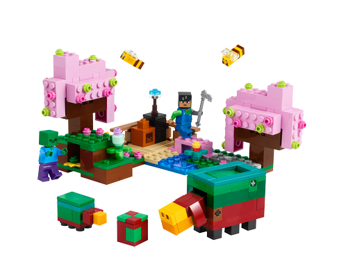 LEGO stavebnica Minecraft® 21260 Záhrada s rozkvitnutými čerešňami