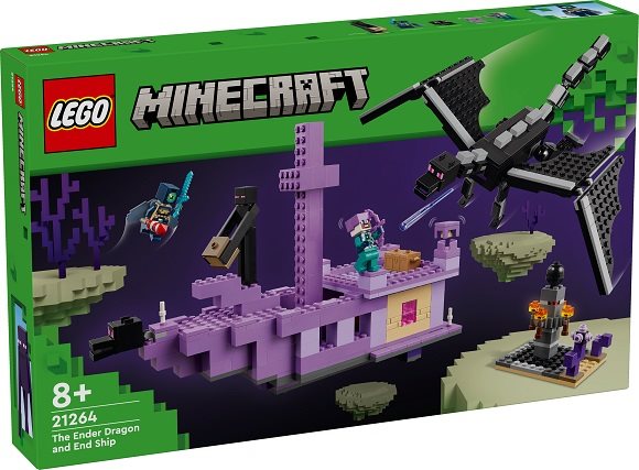 LEGO® Minecraft® 21264 Drak z Enderu a loď z Endu