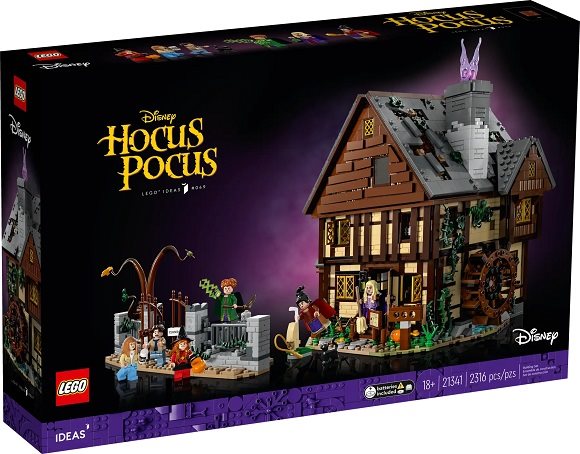LEGO stavebnica Ideas 21341 Disney Hokus pokus: Chatka sestier Sandersonových