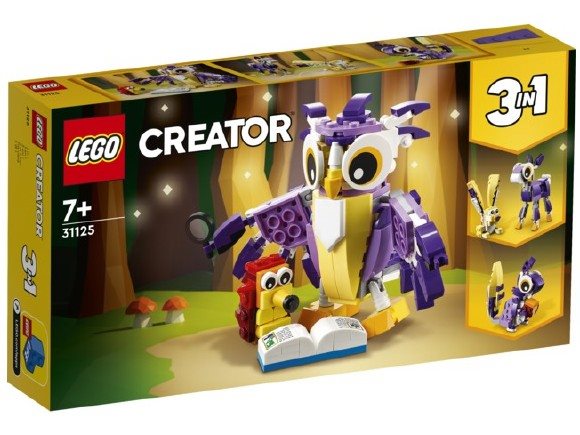 Stavebnica LEGO Creator 31125 Zvieratká z kúzelného lesa