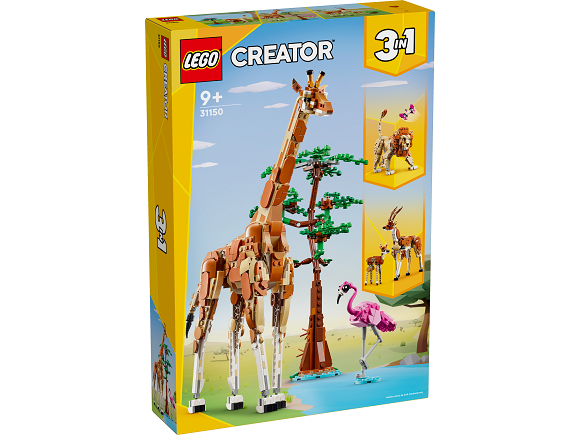 LEGO® Creator 3 v 1 31150 Divoká zvířata ze safari 