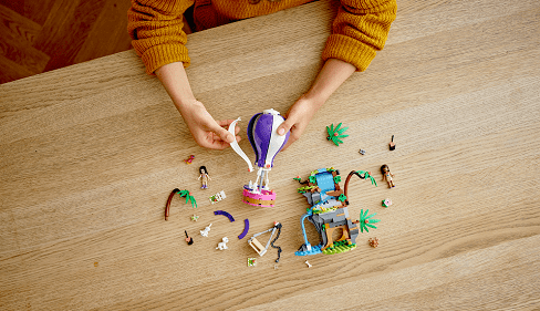 LEGO Friends 41423 Tiger Hot Air Balloon Jungle Rescue