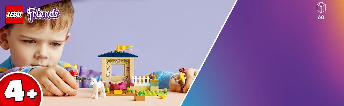 LEGO Freunde 41696 Reinigung des Ponys im Stall 