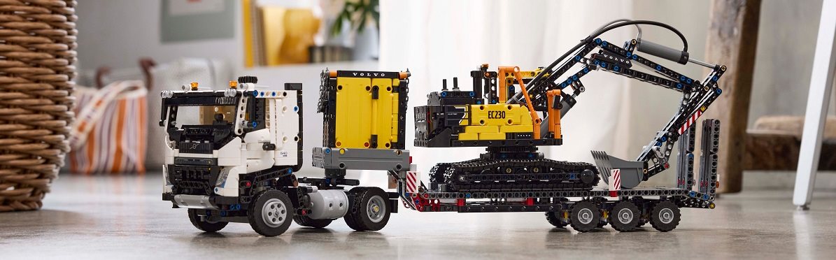 LEGO® Technic 42175 Volvo FMX teherautó és Volvo EC230 elektromos kotrógép