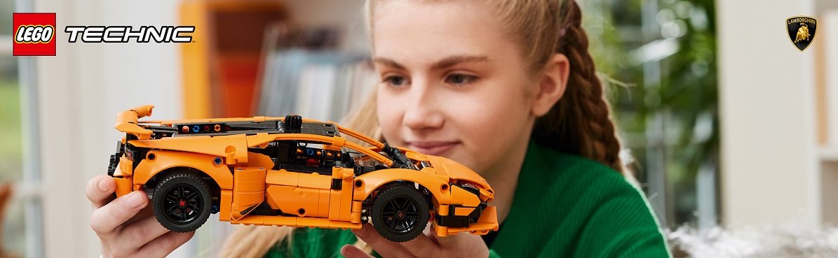 Stavebnica LEGO Technic 42196 Oranžové Lamborghini Huracán Tecnica