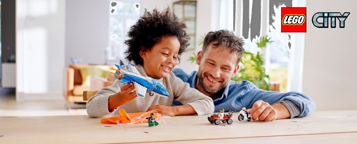 Lego Stadt 60208 Zatčení zloděje s padákem Lego Stadt 60208 Zatčení zloděje s padákem
