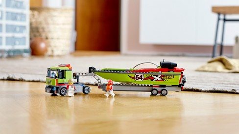 LEGO City Great Vehicles 60254 Race Boat Transporter