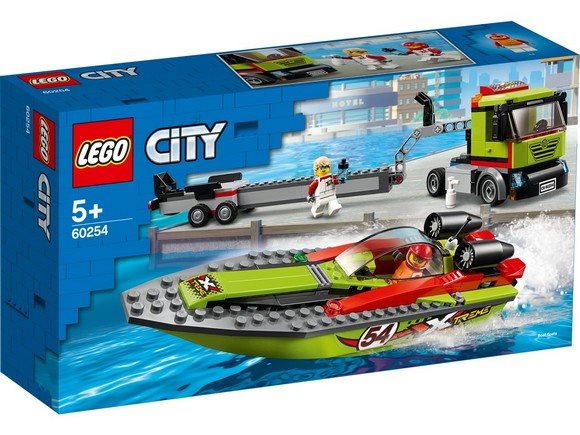 LEGO City Great Vehicles 60254 Race Boat Transporter
