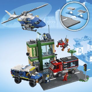LEGO City 60317 Policejní honička v bance 