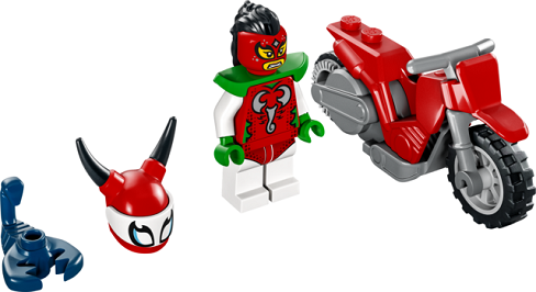 LEGO® City 60332 - Škorpiónova kaskadérska motorka