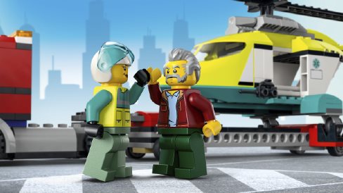 LEGO City 60343 Přeprava záchranářského vrtulníku LEGO City 60343 Přeprava záchranářského vrtulníku