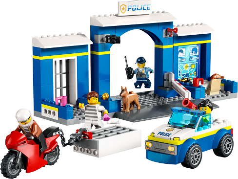 Stavebnica LEGO City 60370 Naháňačka na policajnej stanici