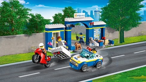 Stavebnica LEGO City 60370 Naháňačka na policajnej stanici