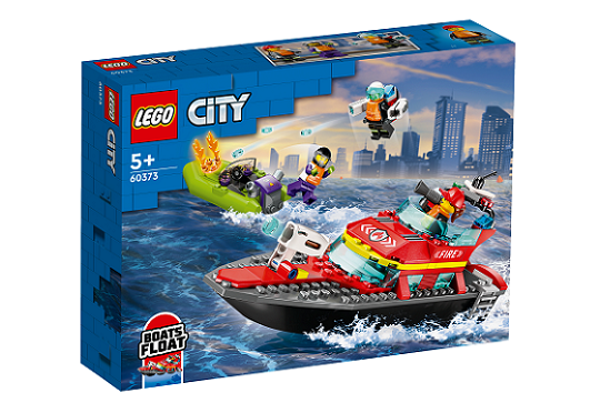 Stavebnica LEGO City 60373 Hasičská záchranná loď a čln