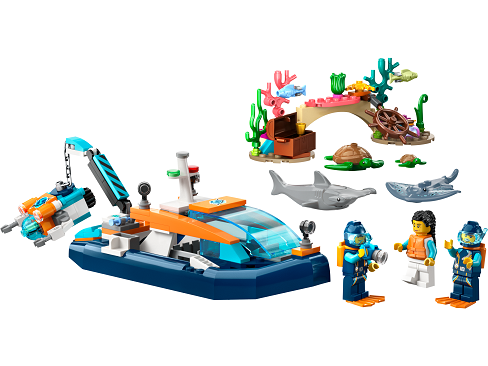 LEGO® City 60377 Exploratory Submarine Diver