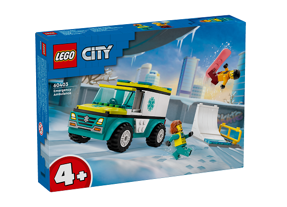LEGO® City 60403 Rettungswagen und Snowboarderc