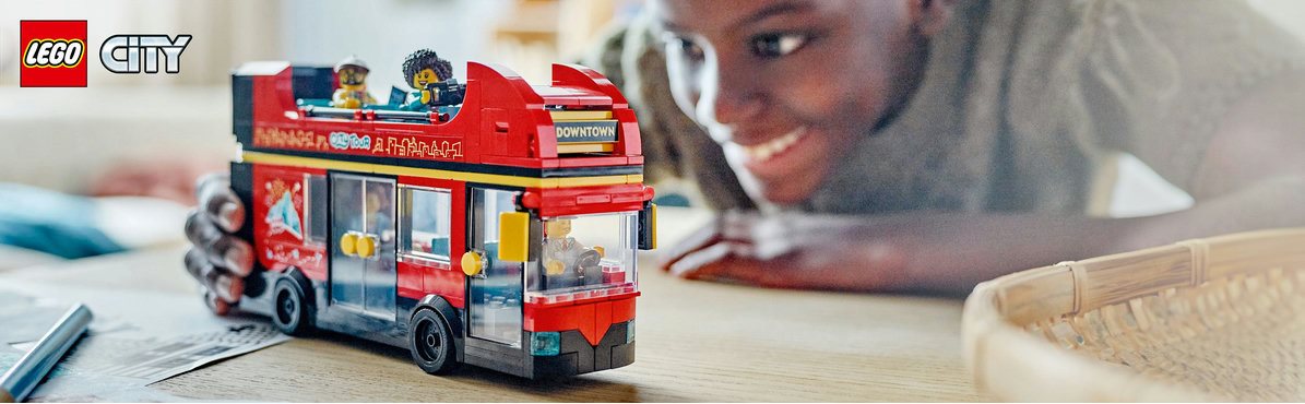 Stavebnica LEGO® City 60407 Červený dvojposchodový vyhliadkový autobus