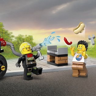 Stavebnica LEGO® City 60410 Hasičská záchranná motorka