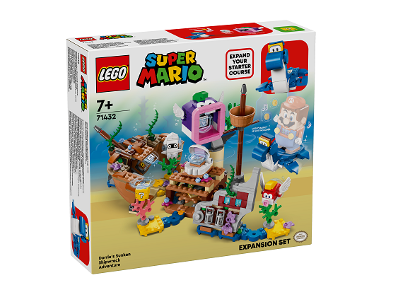 LEGO® Super Mario™ 71432 Dorrie a dobrodružstvo vo vraku lode – rozširujúci set