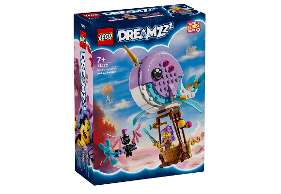 LEGO® DREAMZzz™ 71472 Izzie a jej teplovzdušný balón v tvare narvala